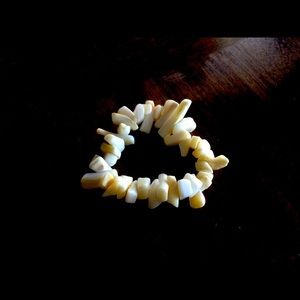 Chunky, bone like, Shell like bracelet
